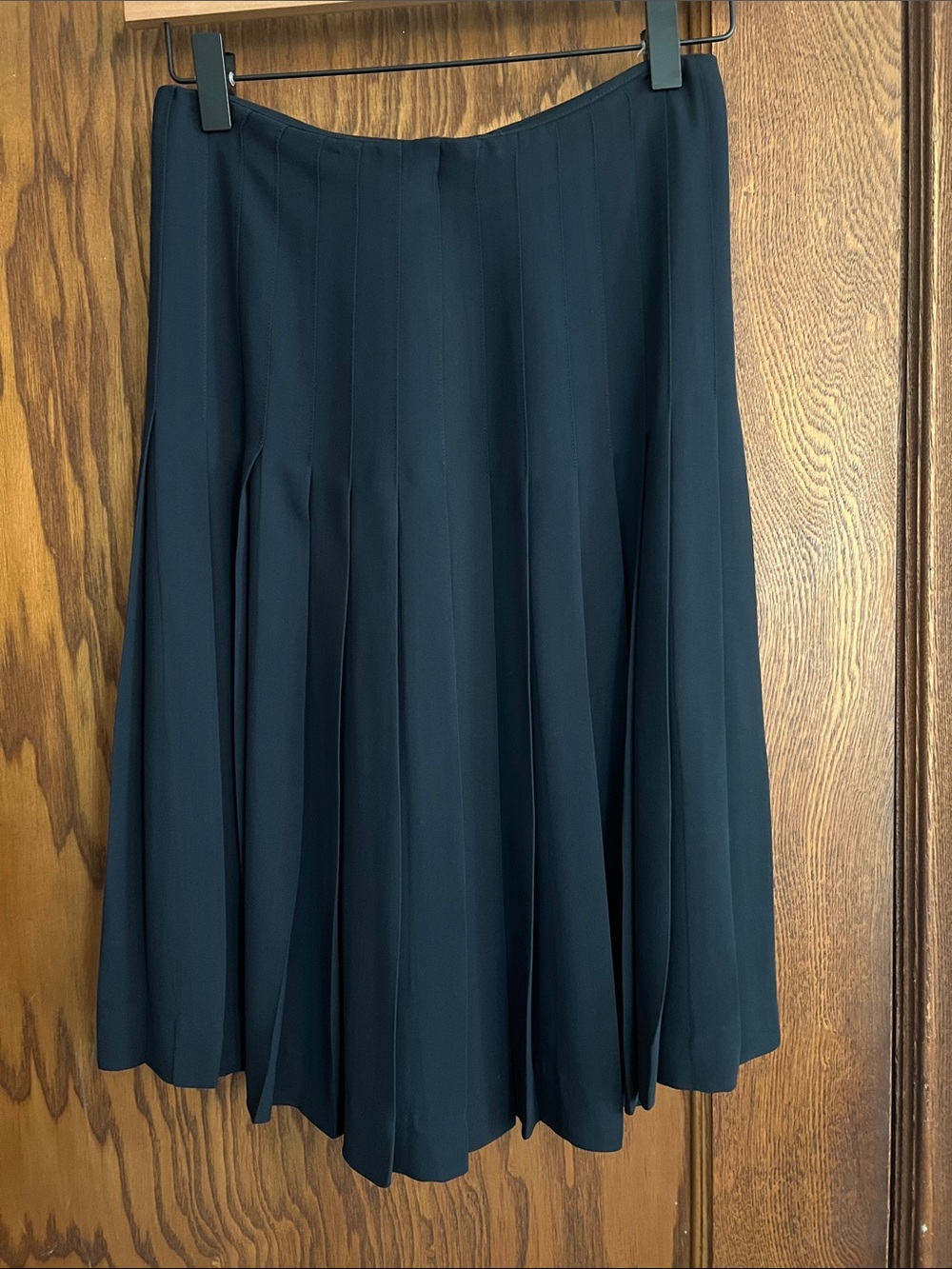 Emporio Armani Women's Pleated A-Line Skirt - Dark Blue